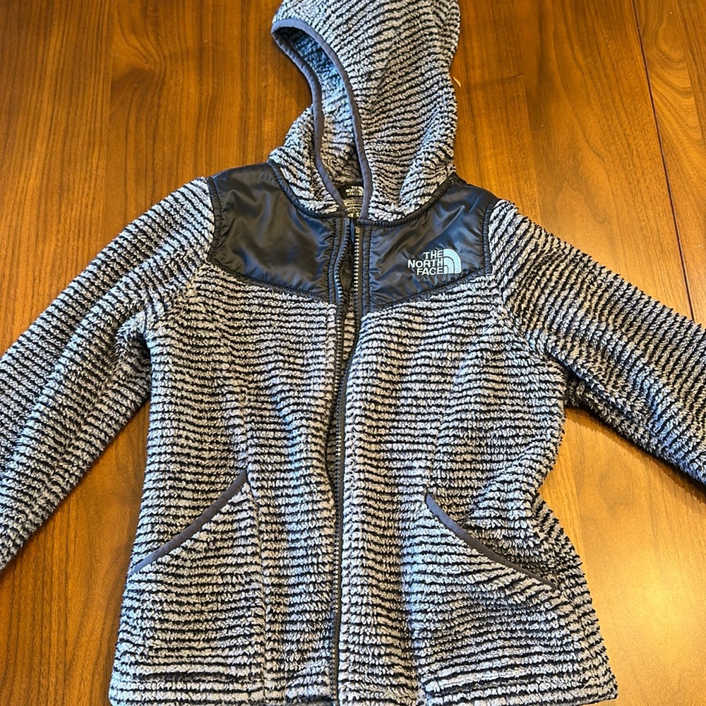Kids fleece North Face zip up hoodie
